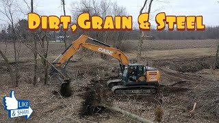 We Got A New Excavator On The Job Case CX210D Drone Video [upl. by Frasquito]