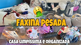 faxina pesada completa casa limpíssima e organizada [upl. by Haleak]