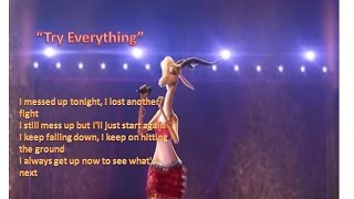 Shakira  Try Everything LYRICS [upl. by Airottiv]