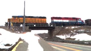 Trains over Trestles and Bridges [upl. by Wasson629]