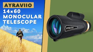 AYRAVIIO 14×60 Monocular Telescope [upl. by Eissahc775]