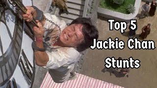 Top 5 Jackie Chan Stunts [upl. by Anen]