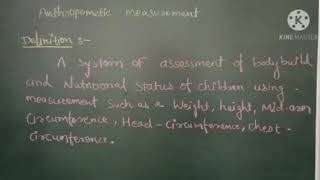 Anthropometric Measurements in pediatrics [upl. by Kreis]