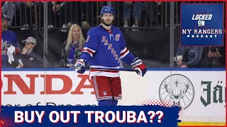 Jacob Trouba buyout Could should will Rangers part way with their captain via buyout or trade [upl. by Yellac]