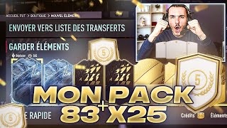 JOUVRE MON PACK 83x25  je mattendais à tout sauf à ça 🧊   FIFA 22 Ultimate Team [upl. by Aihsat792]