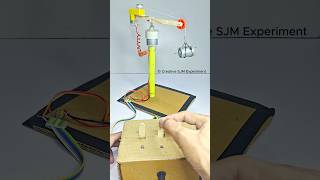 360° Rotating Crane • Dc Motor  dcmotor tech youtubeshorts dcmotorproject [upl. by Slavin200]