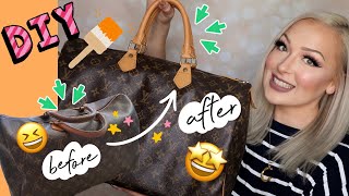 ✨DIY Instantly Rehab Your Louis Vuitton Bag  Angelus Vachetta Paint  Incredible Transformation [upl. by Auhsuoj]