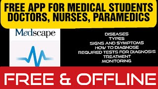 Free Application for medical students doctors nurses paramedics medscape [upl. by Anelah]