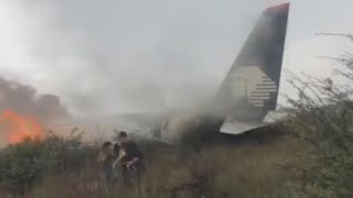 Video shows passenger plane falling out of sky over São Paulo Brazil [upl. by Trixy]