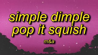 MampA Бэтси  Симпл димпл поп ит сквиш English Lyrics  simple dimple song [upl. by Pass]