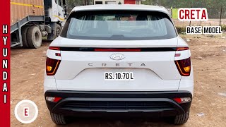 2022 Hyundai Creta 🔥 Creta E Diesel  Rs 1070L  Base Model  Most Detailed Walkaround Video [upl. by Giselle175]