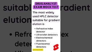 PscUpsc Drug analyst exam questionsshorts [upl. by Lemon]