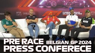 Pre Race Drivers Press Conference Belgian Grand Prix 2024 [upl. by Nnoved]