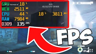 How to monitor Frame rate in any Games Show ingame FPS [upl. by Dnalwor]