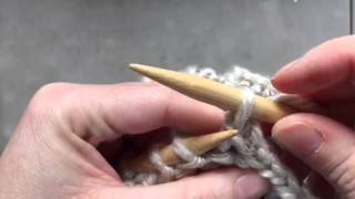 Binding off knitting through the back loop KTBL [upl. by Idihsar]