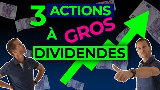 Investir dans des actions à dividendes FORT RENDEMENT  mon TOP 3 2022 [upl. by Entroc975]