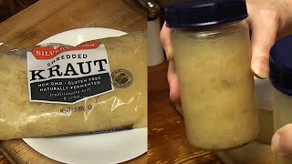 Storing Sauerkraut in the Refrigerator  Lasts 4 to 6 months [upl. by Ellimak73]