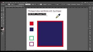 Advance Use of Eyedropper Tool in Illustrator [upl. by Ahseekal565]