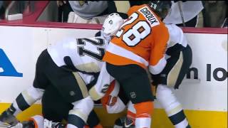 FULL Flyers vs Penguins Brawl ECQF Game 341512 [upl. by Nizam]