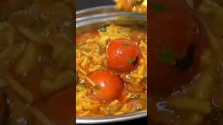 Sev Tameta Sabji Recipe  Crispy Sev and Juicy Tomatoes in 15 Minutesquot [upl. by Aihsrop]