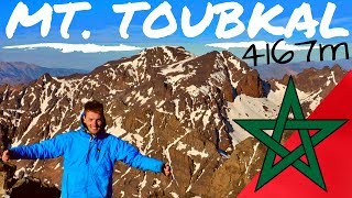 CLIMBING the HIGHEST Mountain in NORTH AFRICA  MT TOUBKAL Morocco 4167m المغرب [upl. by Seidnac488]