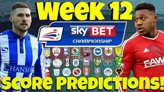 My Championship Week 12 Score Predictions What Will Happen This Week [upl. by Demodena]