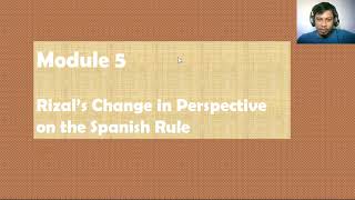 Rizals Change in perspective on the spanish rule part 1 [upl. by Greeley87]