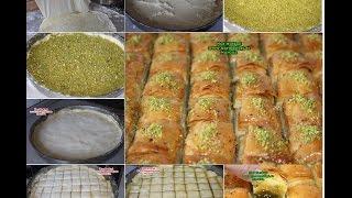 40 kat Fıstıklı Antep baklavası nasıl yapılır Kaymaklı baklava tarifi [upl. by Sirahc]