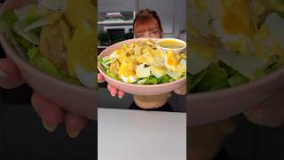 Authentique recette de la Salade César au plus proche ✨summer recipe food cooking [upl. by Ardnasirhc]