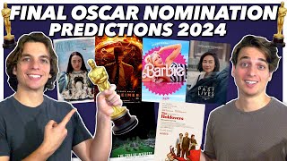 FINAL 2024 Oscar Nomination Predictions [upl. by Mannos214]