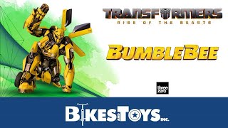 Threezero Transformers Rise of the Beast  Bumblebee review y curiosidades en Español [upl. by Anerec340]