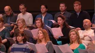 The Royal Opera Chorus rehearse Va Pensiero from Verdis Nabucco  Royal Opera LIVE [upl. by Rand]