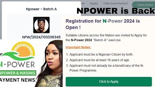 Registration for NPower 2024 is Open New Npower Registration 2024 [upl. by Willetta]