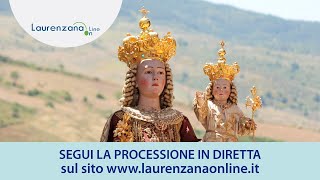 Video processione Beata Vergine del Carmelo 2024 dalla diretta streaming Laurenzana 16 luglio 2024 [upl. by Anawahs]