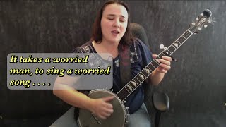 Worried Man Blues FREE clawhammer banjo lesson [upl. by Elfont]