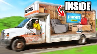 Secret Micro Apartment INSIDE Uhaul Road Trip [upl. by Aicelf]