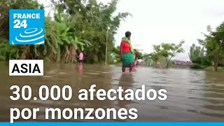 Decenas de muertos y más de 30000 afectados por monzones en Asia • FRANCE 24 Español [upl. by Alihs]