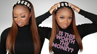 Is This Worth The Money Human Hair Headband Wig Review  My First Wig [upl. by Eustasius]