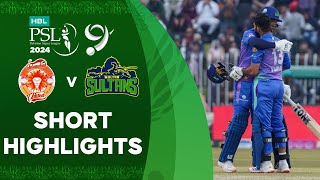 Short Highlights  Islamabad United vs Multan Sultans  Match 27  HBL PSL 9  M1Z2U [upl. by Bahe]