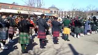 Pipes amp Drums Funeral Lineup Boston Firefighter Michael Kennedy [upl. by Kram]