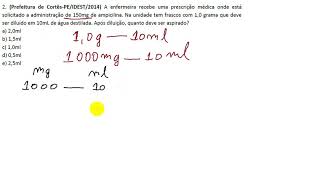 Questão Ampicilina [upl. by Haeli]