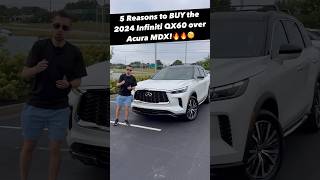 Five Reasons Why You Might Buy the 2024 Infiniti QX60 OVER the Acura MDX [upl. by Maritsa]