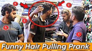 Funny Hair Pulling Prank  Pranks In Pakistan  Our Entertainment [upl. by Lrigybab]