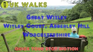 Great Witley Witley Court amp Abberley Hill Walks In Worcestershire  Quick Tour Stop Motion Walking [upl. by Egin113]