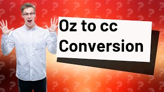 How do you convert oz to cc in nursing [upl. by Ardnaskela]