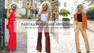 Lookbook vintage  Allonger ses jambes avec les pantalons taille haute [upl. by Bradshaw]