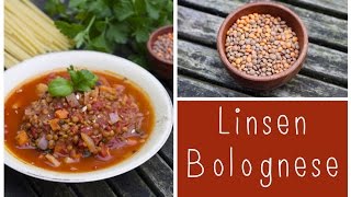 LinsenBolognese Proteinreich und lecker  vegan [upl. by Ahsiuqram587]