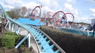 Shockwave Front Row onride HD POV Drayton Manor [upl. by Neelrac]