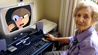 GRANDMA WATCHING MY VIDEOS [upl. by Laamak]