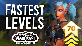 The FASTEST Ways To LEVEL New Characters 170 In The War Within  World Of Warcraft [upl. by Melva]